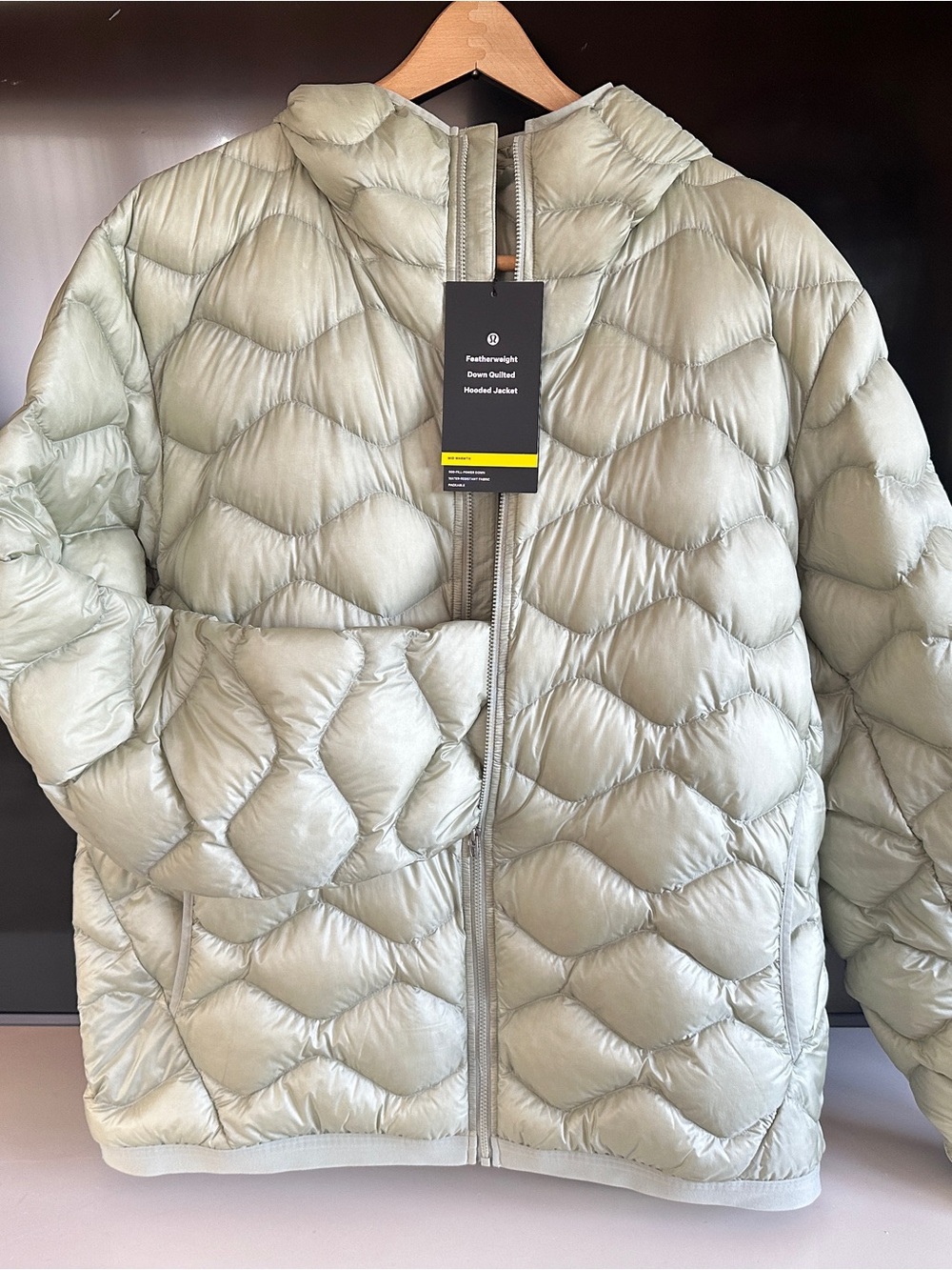 lululemon athletica Light Sage Quilted Hooded Puffer Jacket